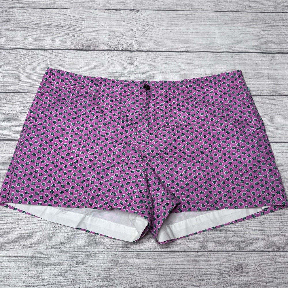 Ralph Lauren Sport Shorts 14 Pink Green Floral Geometric Preppy Summer Coastal